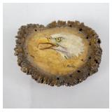 Elk Horn Montana Belt Buckle Painted Eagle