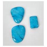 Natural Arizona Turquoise Cabochon Stones 77 cts