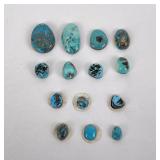 Natural Arizona Turquoise Cabochon Stones 79 cts