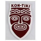 Custom Made Hand Painted Wood Kon Tiki Sign