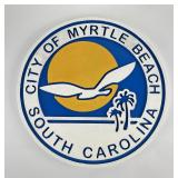 City of Myrtle Beach South Carolina Wood Sign