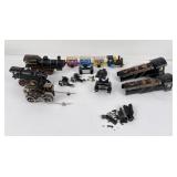 Group of Railroad Toy Train Parts