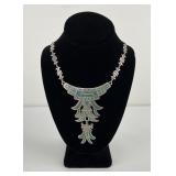 Taxco Mexico Turquoise Sterling Silver Necklace