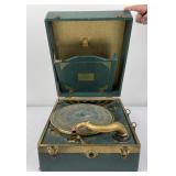 Antique Silvertone Master Portable Record Player