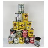 Lot of Oil Cans Union 76 Quaker State Chevron