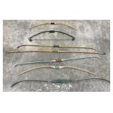 Group of Youth Archery Bows