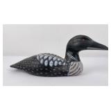 Carved Wood Loon Duck Decoy