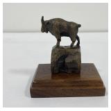 Small Goat John Louis Clarke Bronze Montana