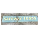Early Porcelain Safeway Foods Sign