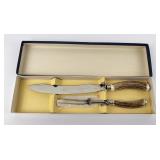 Brooks Brothers Horn Handle Carving Knife Set