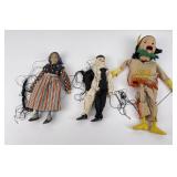 Lot of Antique Marionette Puppets