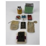 Lot of Bakelite Lighters and Tobacco Bags