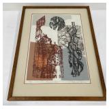 Yvonne Burk Woodblock Print