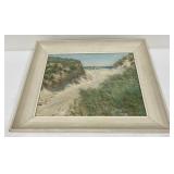 California Beach Painting Oil on Canvas