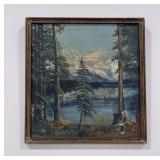 Glacier Park Montana Itinerant Oil Painting