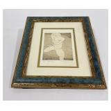 Engraving of Nude Woman