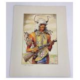 Forrest Hill Native American Indian Drawing