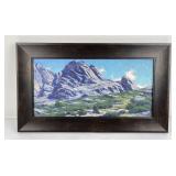 Taylor Lynde Hiking the Bear Tooths Painting