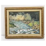 Dorothy Forbes Montana Oil on Canvas Painting