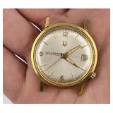 Bulova Accutron Gold Filled Tuning Fork Watch 218D