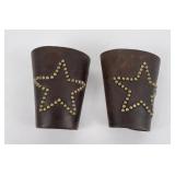 Montana Studded Cowboy Leather Cuffs