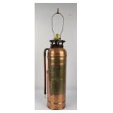 Antique Copper Fire Extinguisher Lamp