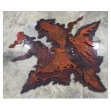 Montana Torch Cut Metal Cowboy Silhouette