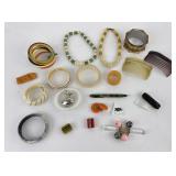 Lot of Antique Bakelite Art Deco Jewelry