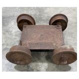 Antique Butte Montana Mine Ore Cart Wheels
