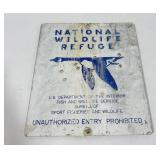 National Wildlife Refuge Sign Montana