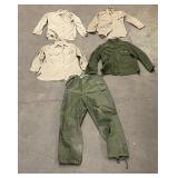 Group of Korean War Uniform Shirts and Pants