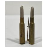 Pair of Spanish American War Trench Art Bullets