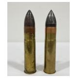 Pair of Hotchkiss Mountain Gun 1 Pounder Shells