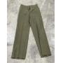 Green Serge Wool Trousers