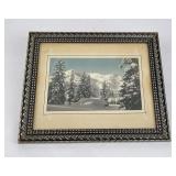 Hand Tinted Montana Winter Photo