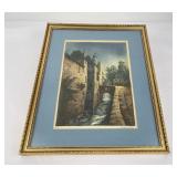 European Hand Tinted Engraving