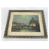 Antique European Canal Print