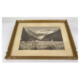Antique Lake Louise Hand Tinted Photo