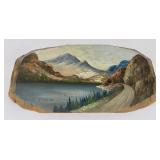 Antique Glacier Park Tourist Plein Air Painting
