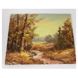 Montana Landscape Oil on Board Painting