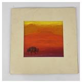 Rick Newlon Montana Buffalo Painting