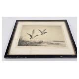 Henry Jackson Simpson Engraving Ducks