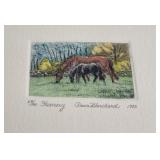 Dawn Blanchard Engraving Horses