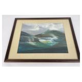 Paul Scherner Oil Pastel Painting on Board