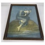 Antique Blind Hope Print George Frederic Watts