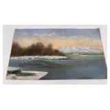 Antique Alaskan Pastel Signed