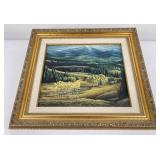 Dave Samuelson Oil on Board Montana Painting