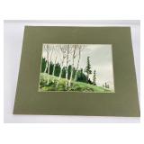 Montana Mountain Landscape Watercolor Painting