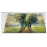 Antique Oil on Board Painting