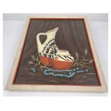 Mid Century Southwest Oil on Canvas Painting